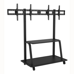 Professional Mobile TV Trolley- dual mounts