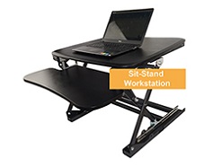 Sit-Stand height adjustable desktop Workstation